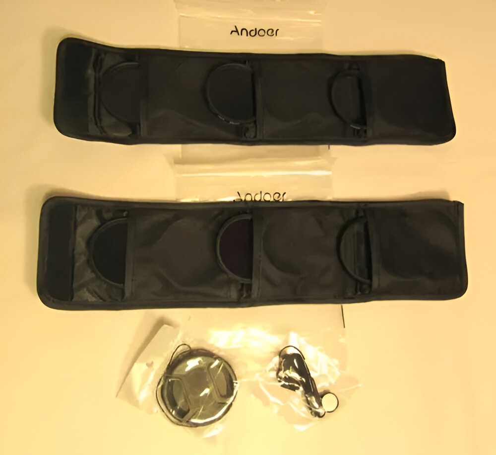 Kit de 6 Filtros Andoer de 55mm CPL ND8 FLD Y UV en República Dominicana