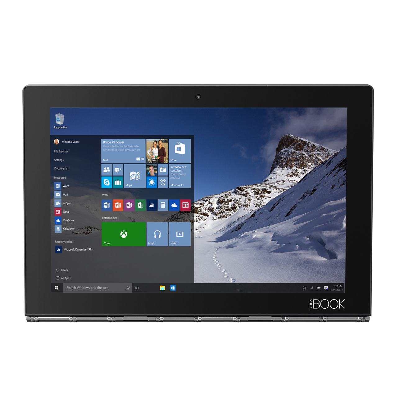 Tablet híbrida Lenovo Yoga Book YB1 10.1" con procesador Atom x5 2.4GHz, 4GB RAM en República Dominicana