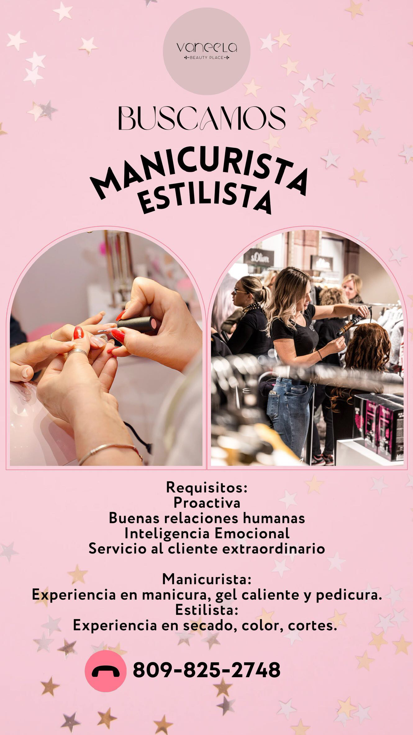 Solicitud Manicurista y Salonera en Salón